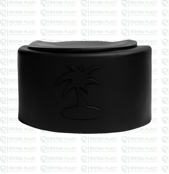 Karavan Ön Bagaj Çantası - Siyah - Palmiye Model